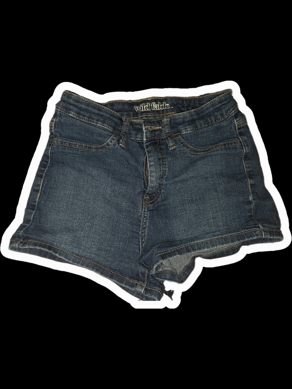 wild fable Dark Blue High-Rise Denim Shorts